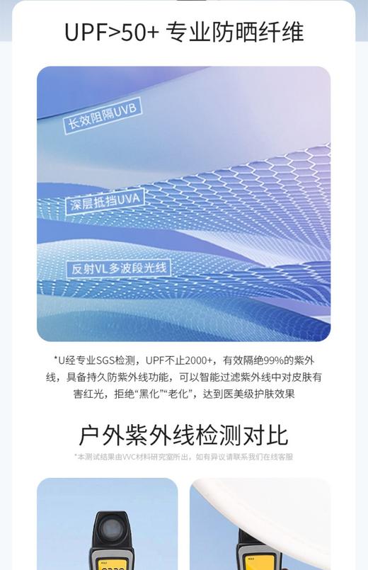 VVC多功能防晒衣女防紫外线户外遮阳长袖夏薄外套长款防晒服 商品图2