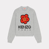 KENZO 高田贤三 女士棉质 “BOKE FLOWER” 徽标嵌花长袖针织衫 灰色 FD52 PU380 3LD 94 商品缩略图0
