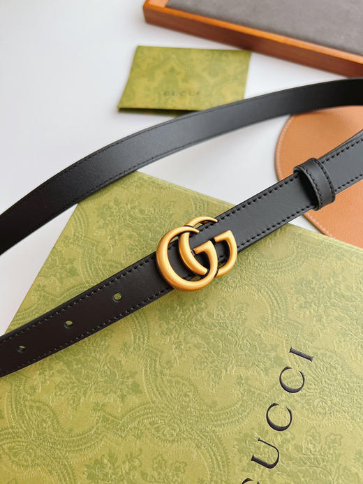 Gucci新款 意大利 原厂皮料尺寸2.0cm 商品图0