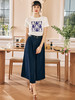 OLrain欧芮儿法式牛仔半身裙女春季2023新款高腰显瘦A字大摆伞裙 商品缩略图3