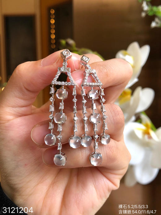 3121204，玻璃蛋面耳坠。具体价格微信咨询 商品图1