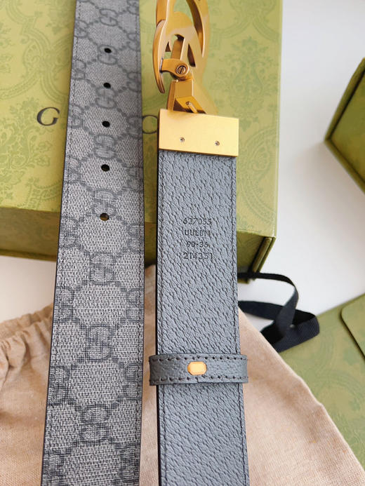 Gucci，宽度3.7cm黑色GG 商品图4