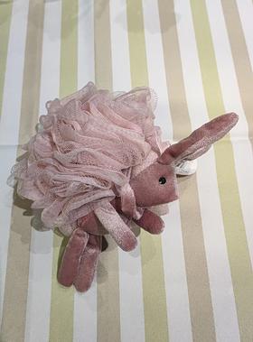 粉色与青许愿兔沐浴花