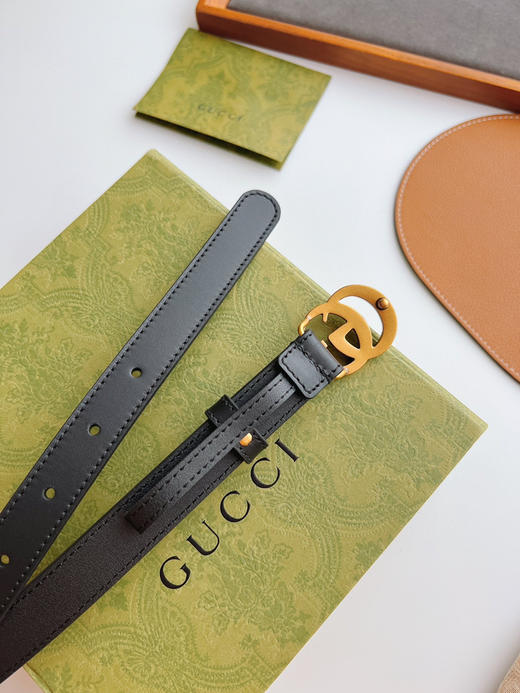 Gucci新款 意大利 原厂皮料尺寸2.0cm 商品图6