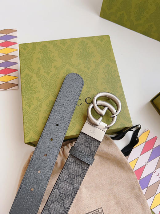 Gucci，宽度3.7cm黑色GG 商品图4