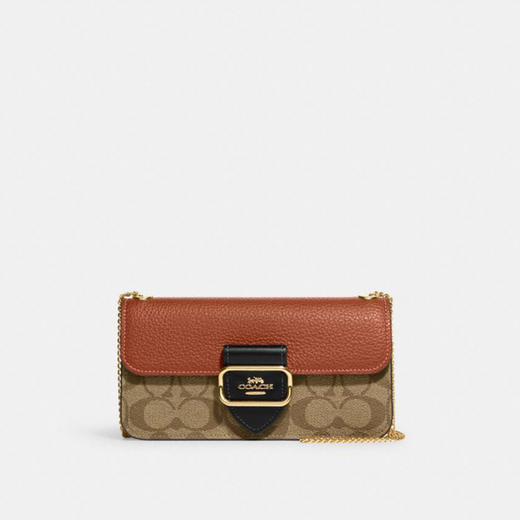 【中检鉴定】【专柜版】COACH蔻驰  女士Morgan链条包翻盖斜挎单肩包CF475 商品图0