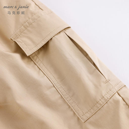 马克珍妮新款夏装 男童工装风大口袋纯棉七分裤230971 商品图4
