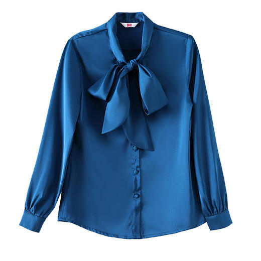 蝴蝶结飘带时尚洋气职业气质衬衣QB-CFM2073 商品图4