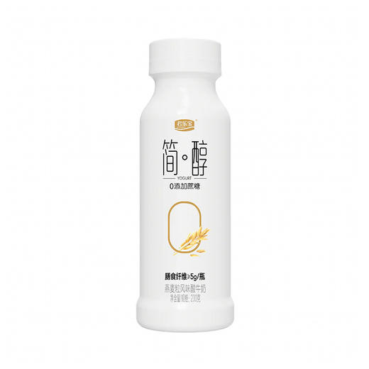 君乐宝简醇0添加蔗糖燕麦粒风味酸牛奶 230g 商品图0