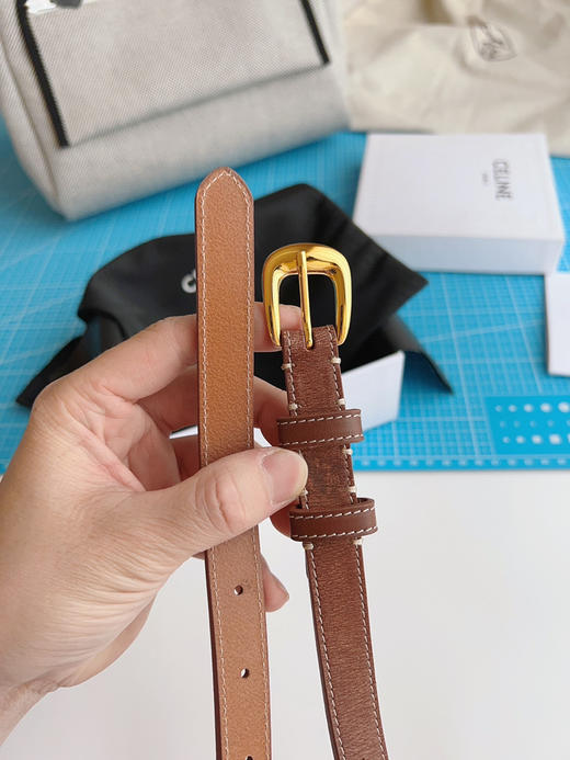 WESTERN小号CELINE刺绣复古牛皮革腰带 商品图6