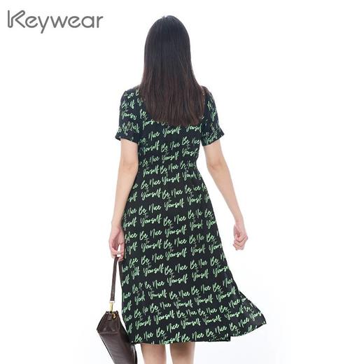 奇威 个性艺术印花短袖连衣裙0DB03164 商品图3