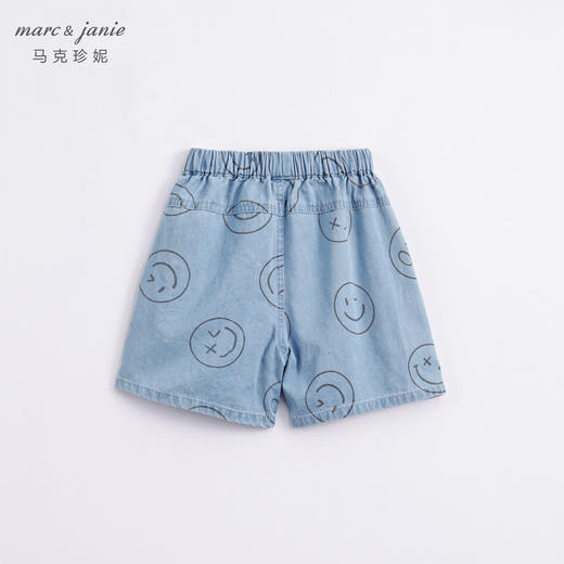 马克珍妮新款夏装男童柔软纯棉牛仔五分短裤 儿童裤子230899 商品图3