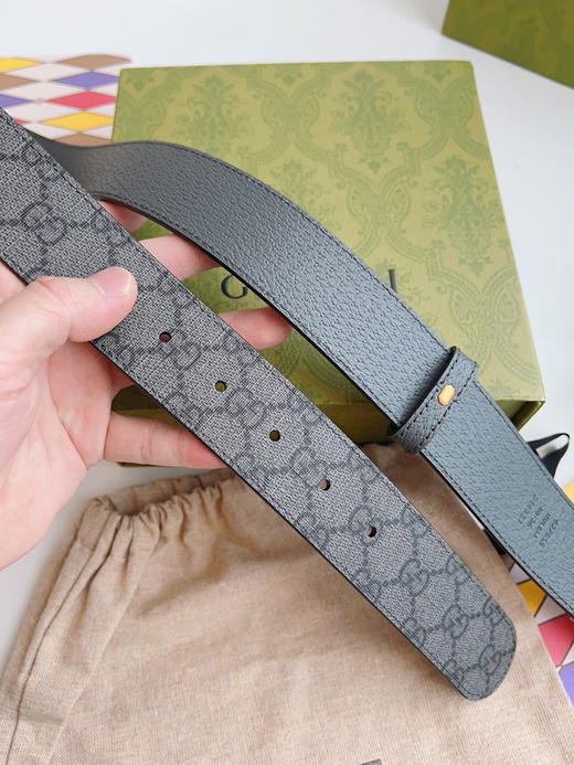 Gucci，宽度3.7cm黑色GG 商品图3