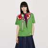KENZO 高田贤三 女士棉质博克花卉徽标印花圆领短袖T恤 绿色 FD52 TS022 4SG 57 商品缩略图2