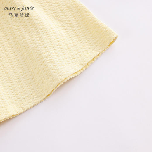 马克珍妮新款夏装 女童舒适泡泡棉花边吊带小衫230957 商品图4