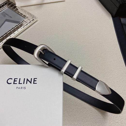 赛琳CELINE，WESTERN中号复古牛皮革腰带 商品图5