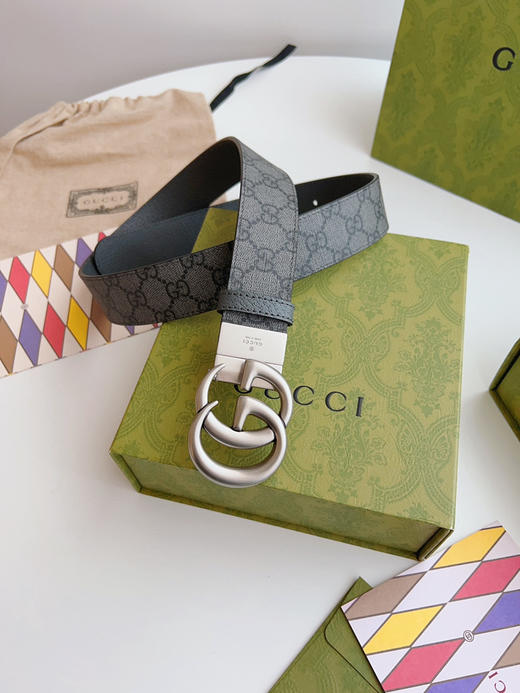 Gucci，宽度3.7cm黑色GG 商品图8