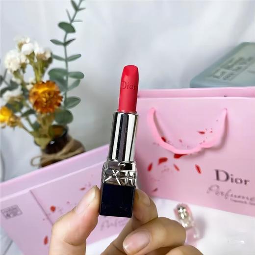 [小滋心选]【活动价￥119】Dior迪奥Q版口红香水四件套 999口红小样1.5g+真我浓香5ml+花漾甜心5ml+粉魅5ml 商品图1