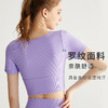 福利款丨【两件套】螺纹一体式运动短袖女外穿跑步健身套装 商品缩略图2
