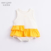马克珍妮新款夏装 女童不规则花边摆背心连体衣230365 商品缩略图1