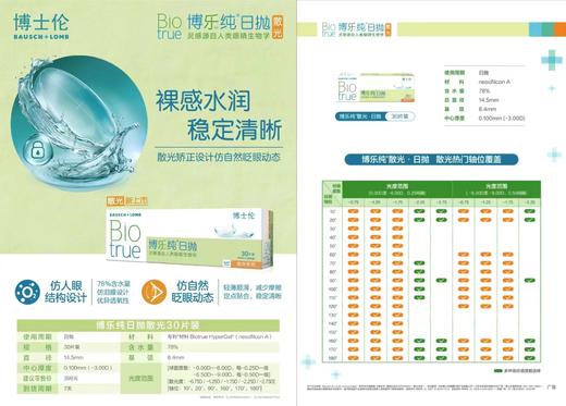 博乐纯日抛散光30片装2023年新品需要提供（球镜、注镜、轴位）5-10个工作日 商品图0