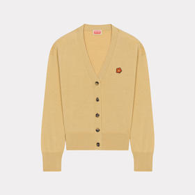 KENZO 高田贤三 女士 “BOKE FLOWER” 徽章刺绣羊毛针织开衫 卡其色 FD52 CA383 3LB 11