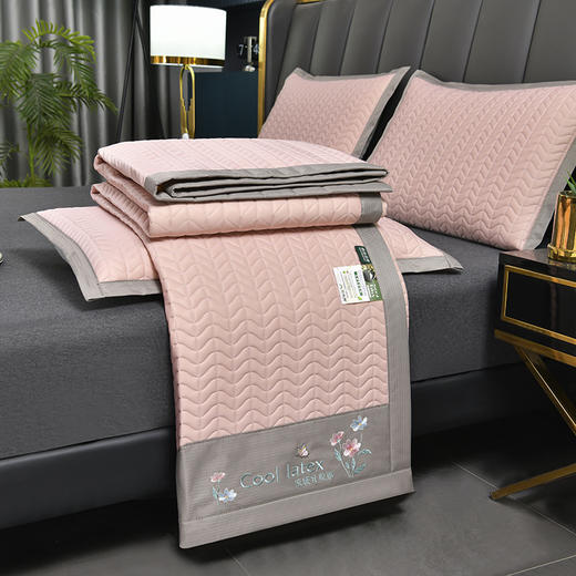 JX-369-3夏季泰国加厚乳胶凉席可水洗小清新冰丝空调软席子 商品图8