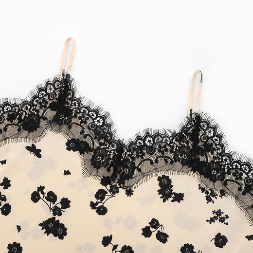 「碎花款！亲肤微弹」夏季睡衣复古碎花吊带背心 可爱少女性感风睡衣套装内衣 商品图3