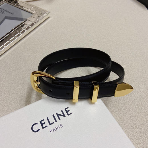 赛琳CELINE，WESTERN中号复古牛皮革腰带 商品图7