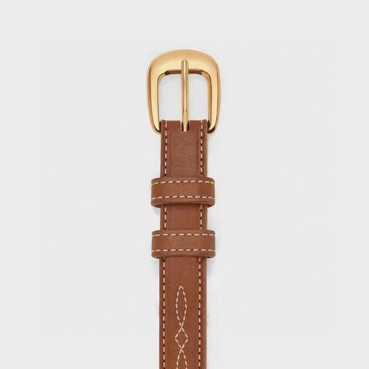 WESTERN小号CELINE刺绣复古牛皮革腰带 商品图1