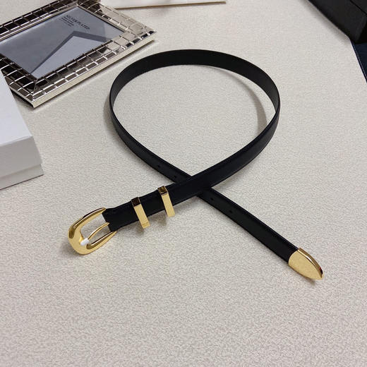 赛琳CELINE，WESTERN中号复古牛皮革腰带 商品图1