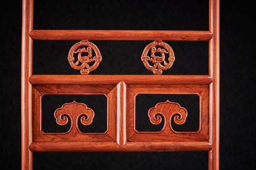 红桥红  家具严选  缅甸花梨（大果紫檀）【89清式螭龙 衣帽架】 商品图3