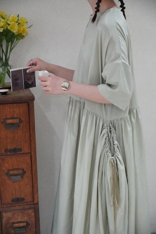 ECOLE DE CURIOSITES  圆领开衩套头连衣裙(Limited series) 商品图1