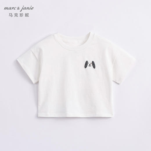 marcjanie马克珍妮新款夏装 女童绣花涂鸦纯棉短袖T恤231005 商品图1