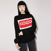 KENZO 高田贤三 女士棉质字母徽标嵌花长袖针织衫 黑色 FD52 PU385 3LA 99J 商品缩略图1