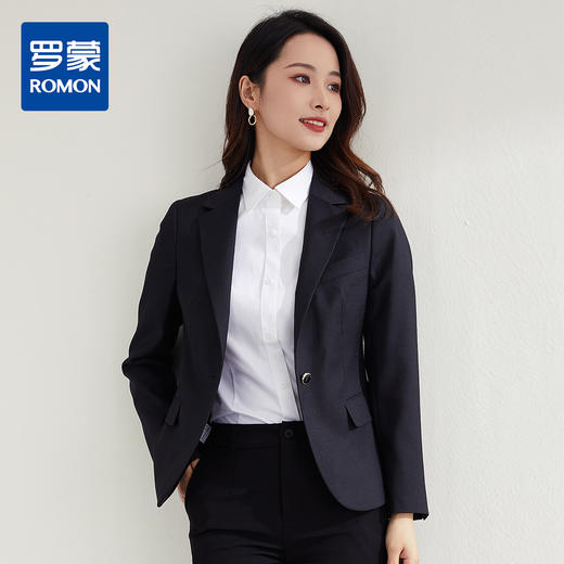 罗蒙春秋款女士小西装外套修身显瘦商务通勤休闲百搭单西服上衣外套女 商品图10