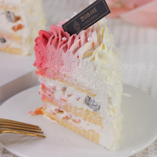 粉愿心动-渐变粉色系爱心女士蛋糕 商品图2