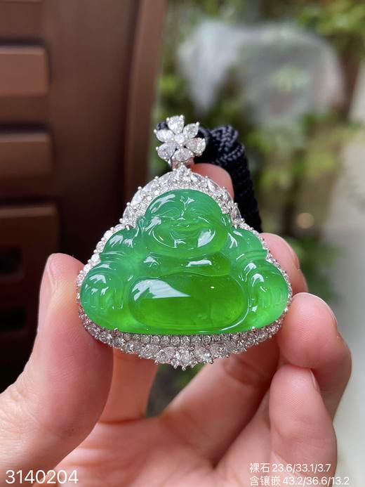高冰木纳阳艳绿佛公吊坠【3140204】具体价格微信咨询 商品图1