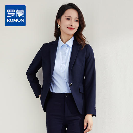 罗蒙春秋款小西装外套女士商务通勤休闲百搭修身显瘦一粒扣单西服上衣 商品图10
