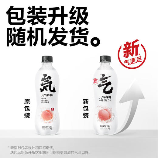 元气森林 苏打气泡水饮料汽水无糖480ml*15瓶 白桃味（蛋糕券价） 商品图4