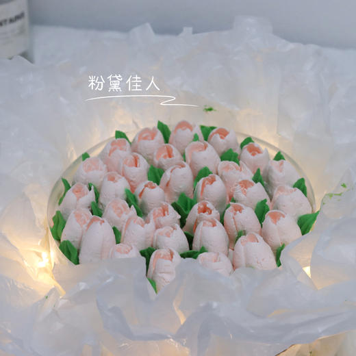 粉黛佳人-ins女生爆款粉色系花束蛋糕 商品图0