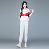 QYM 23332-Y运动服两件套衫+小脚哈伦裤时尚拼色休闲套装 商品缩略图2