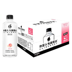 外星人电解质水无糖 0糖0卡 含维生素饮料元气森林出品500mL*15 白桃口味（蛋糕券价）