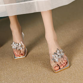 夏季新款，水钻亮片凉鞋YMT-MT328