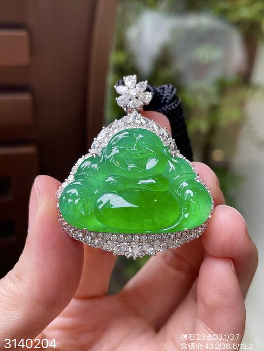 高冰木纳阳艳绿佛公吊坠【3140204】具体价格微信咨询 商品图6