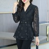 KQL-大码女装2023春季新款微胖mm显瘦上衣高级感时尚胖妹妹蕾丝衬衫女 商品缩略图0
