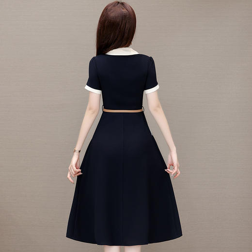 时尚中长款高腰，有口袋打底A字裙QYM-63026 商品图2