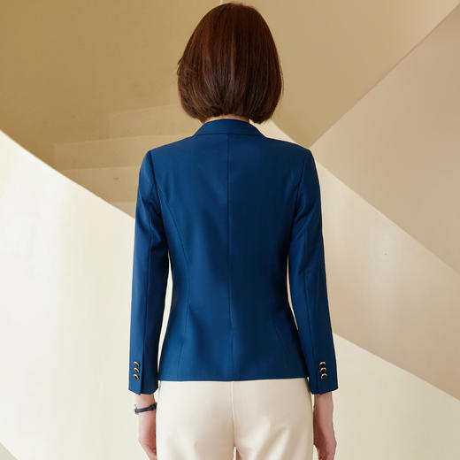 罗蒙春秋款小西装外套女士商务通勤休闲百搭修身显瘦一粒扣单西服上衣 商品图6