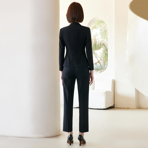 【上衣+裤子】罗蒙春秋女士西服套装修身显瘦商务通勤西服两件套 商品图9