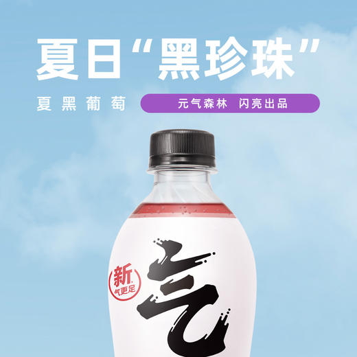 元气森林 苏打气泡水饮料汽水无糖480ml*15瓶 夏黑葡萄味（现金价） 商品图3